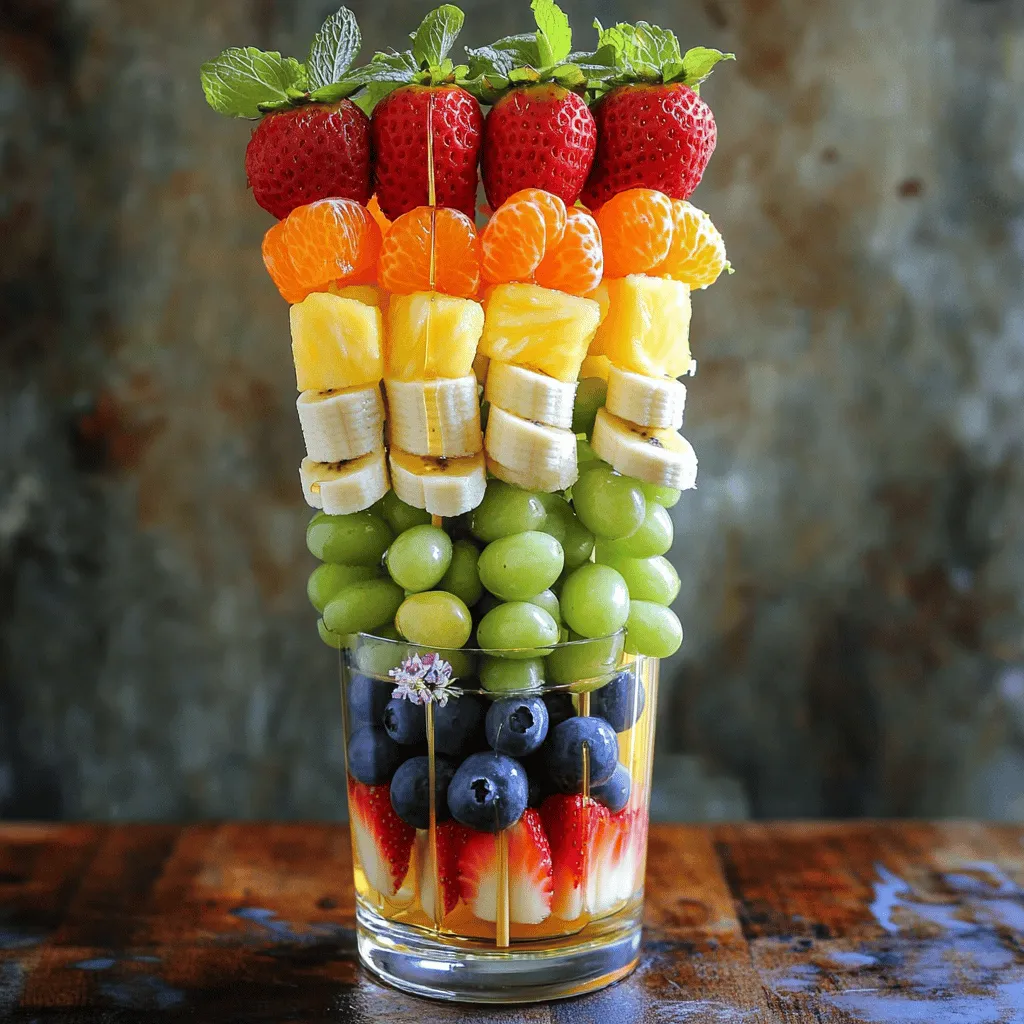Rainbow Fruit Skewers Colorful and Fun Treat for All