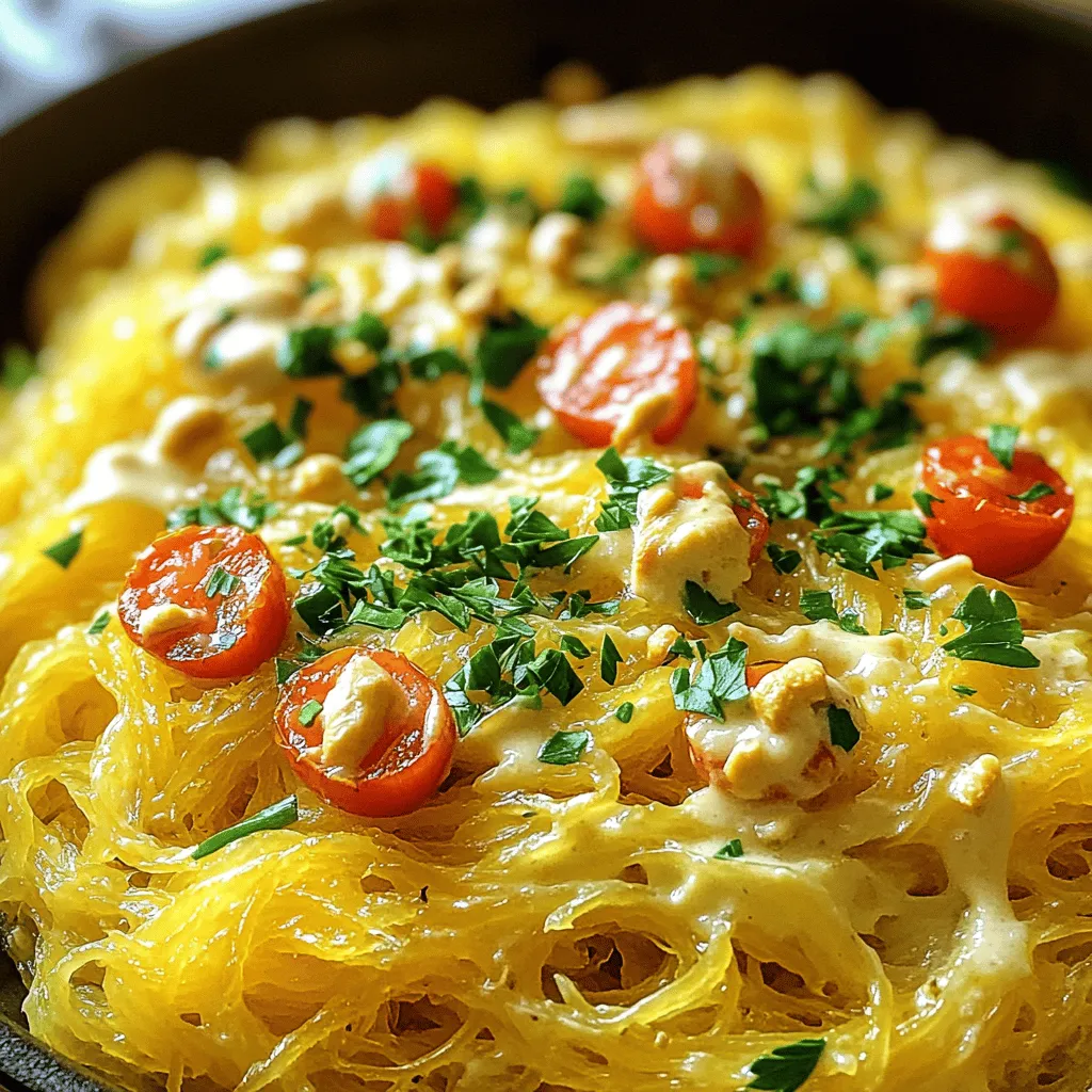 Spaghetti Squash Alfredo Creamy and Simple Delight