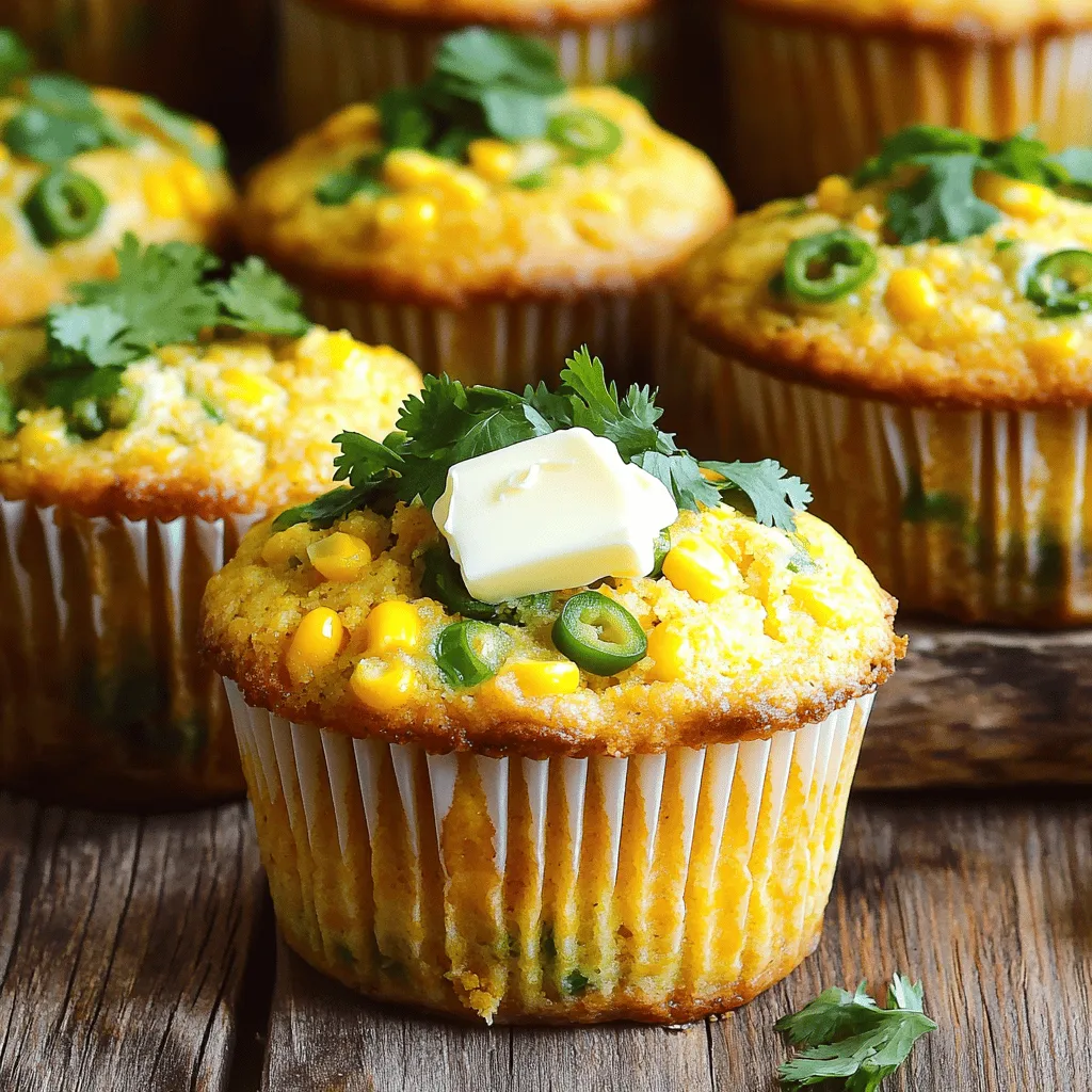 Cheesy Jalapeño Cornbread Muffins Irresistible Snack