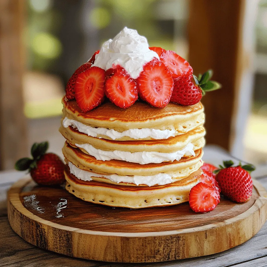 Strawberry Cheesecake Pancakes Irresistible Breakfast Delight