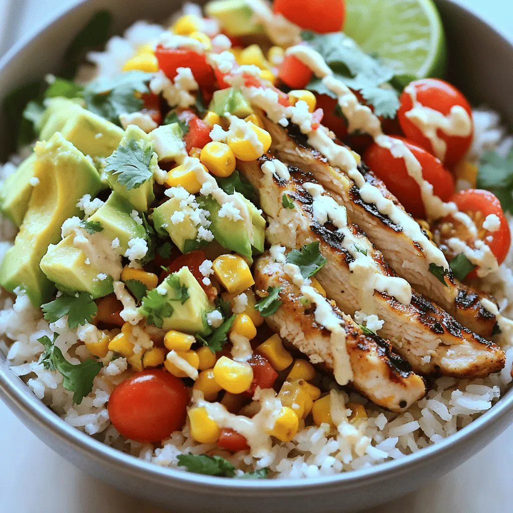 Street Corn Chicken Rice Bowl Flavorful and Easy Recipe