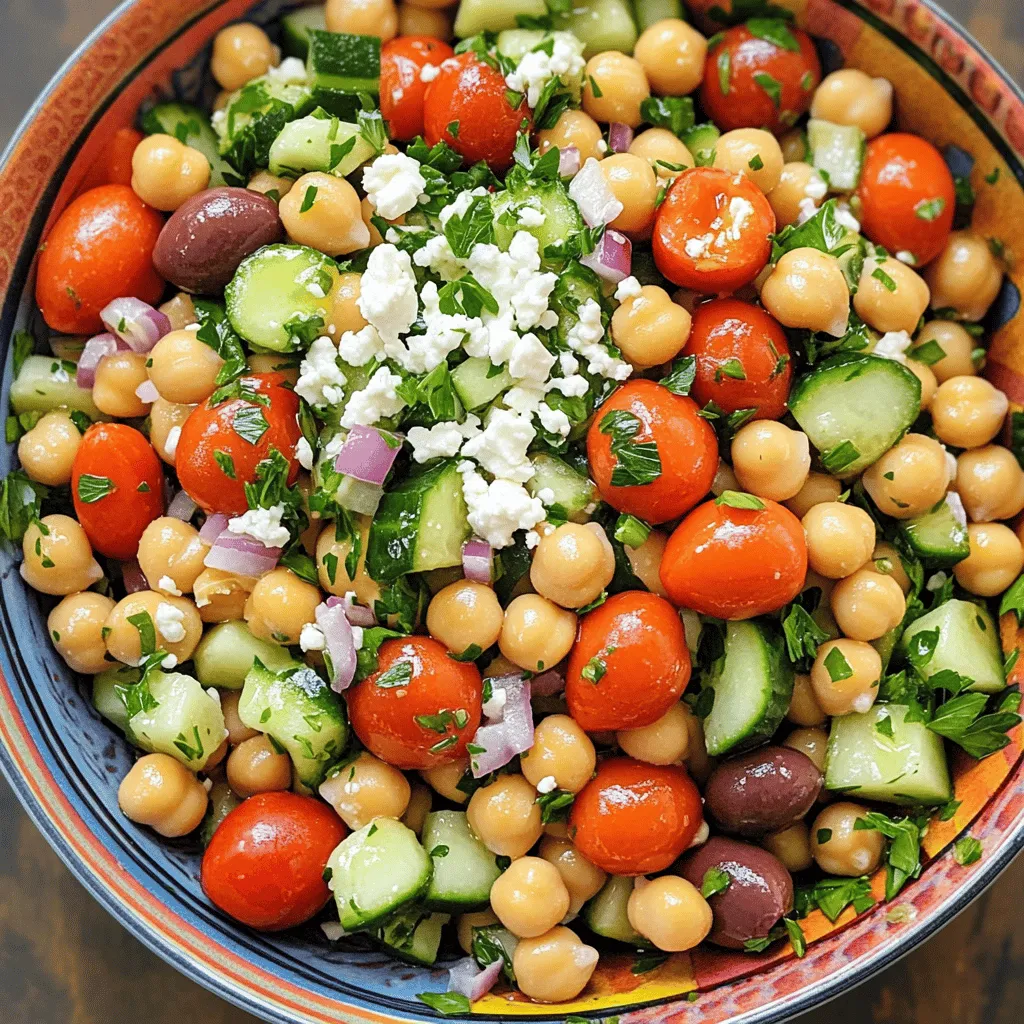 Savory Mediterranean Chickpea Salad Fresh and Bright