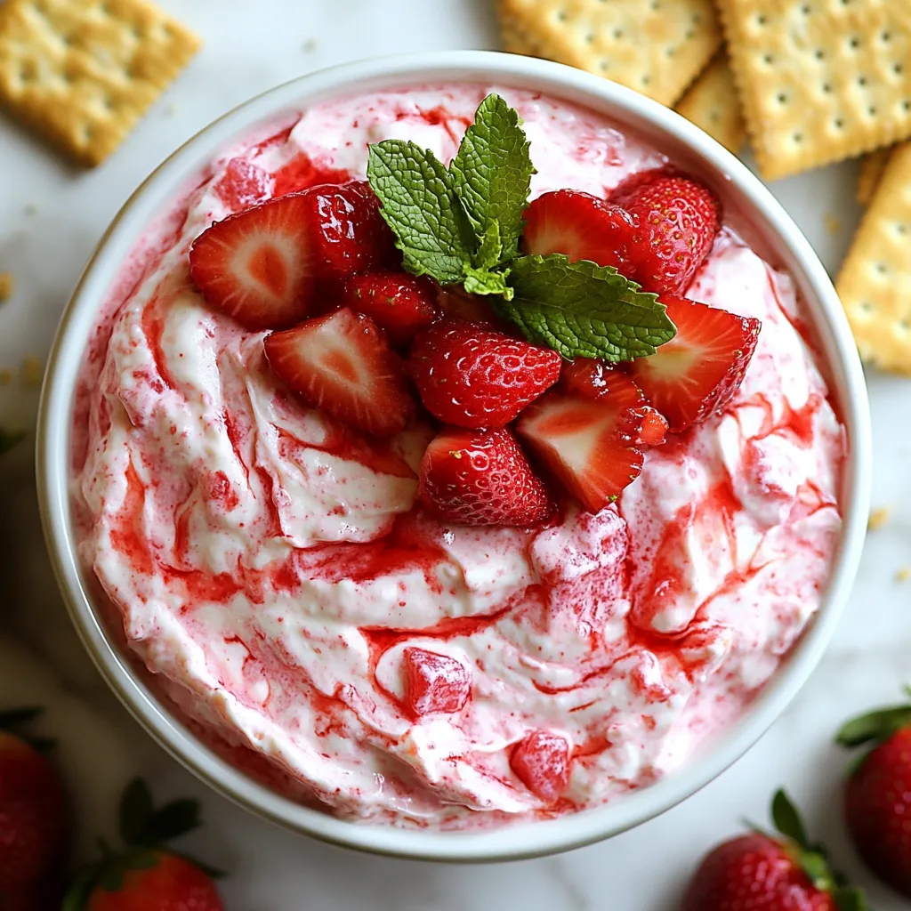 Strawberry Cheesecake Dip Simple and Creamy Treat