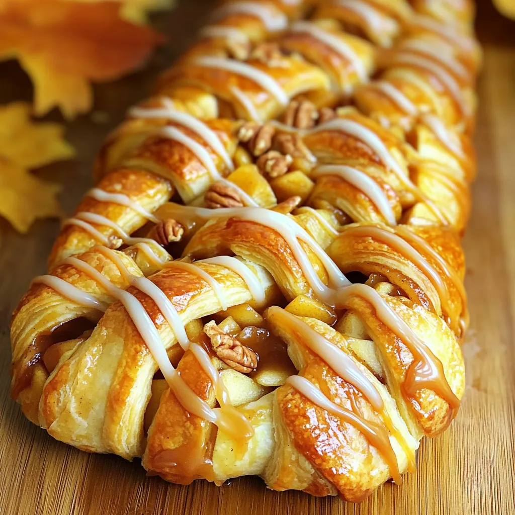 Savory Caramel Apple Danish Braid Simple and Sweet Treat