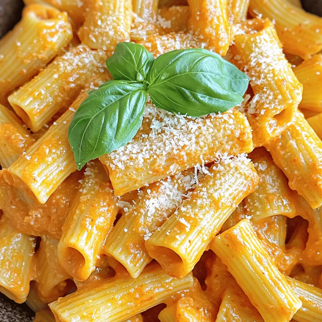 Creamy Roasted Red Pepper Pasta Rich and Flavorful Dish