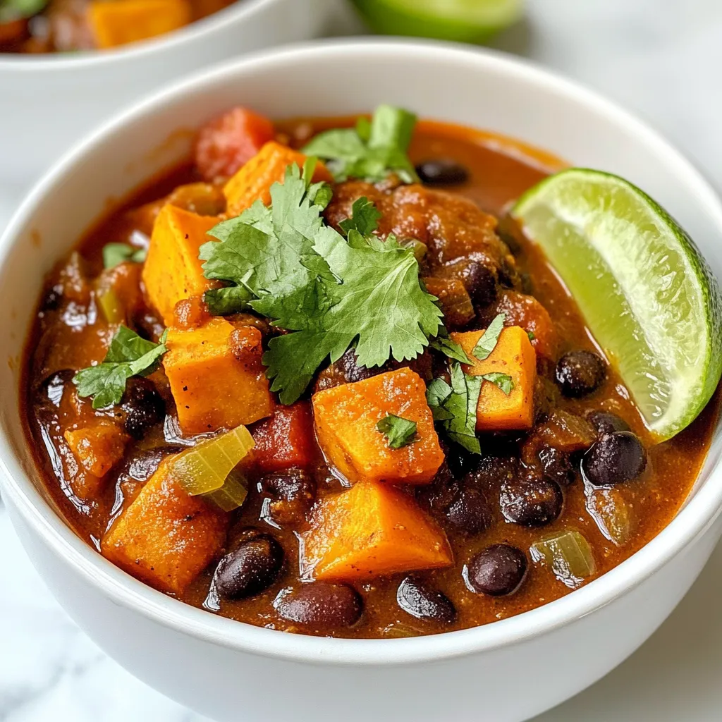 Sweet Potato Black Bean Chili Hearty and Flavorful Meal