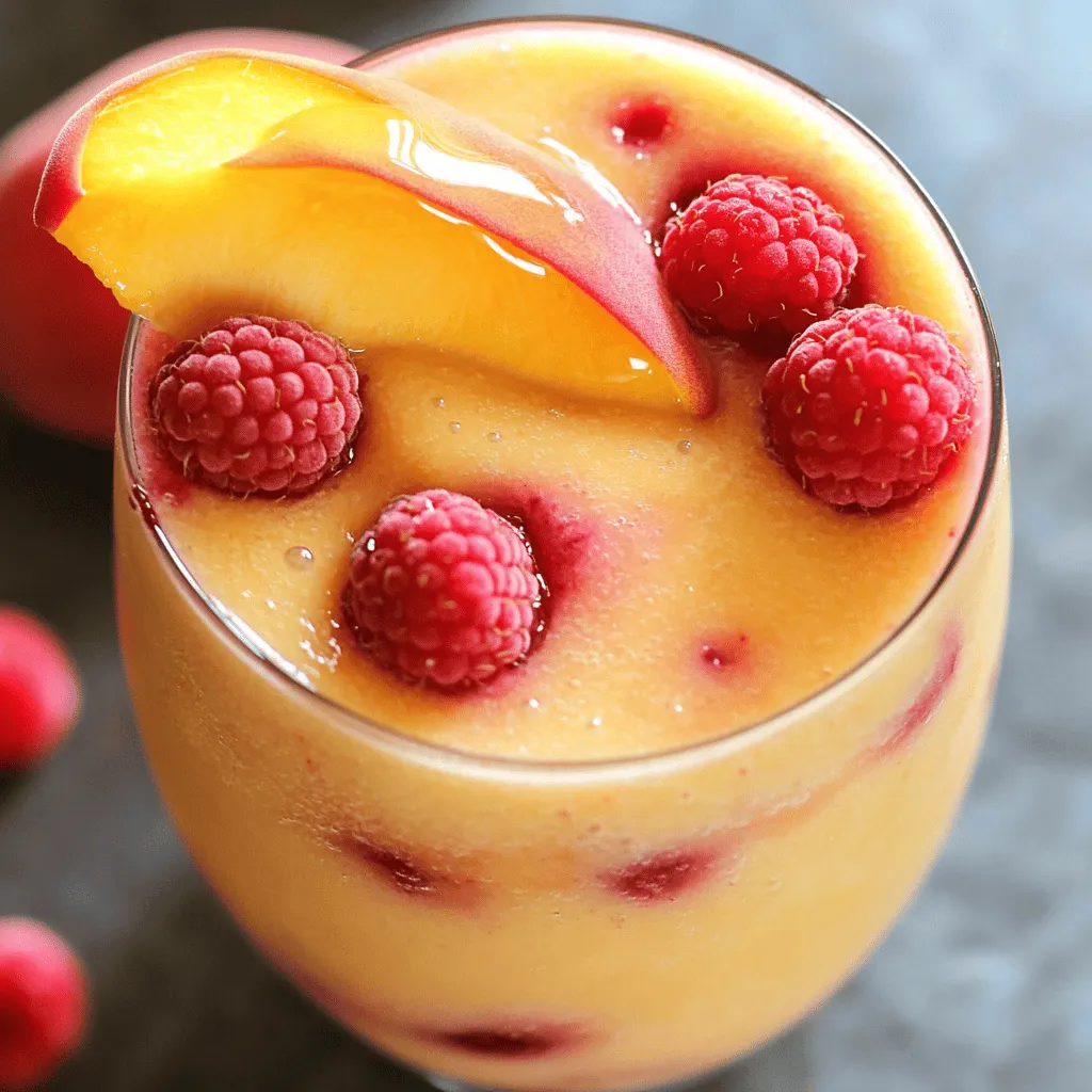 Peach Melba Smoothie Creamy and Refreshing Treat