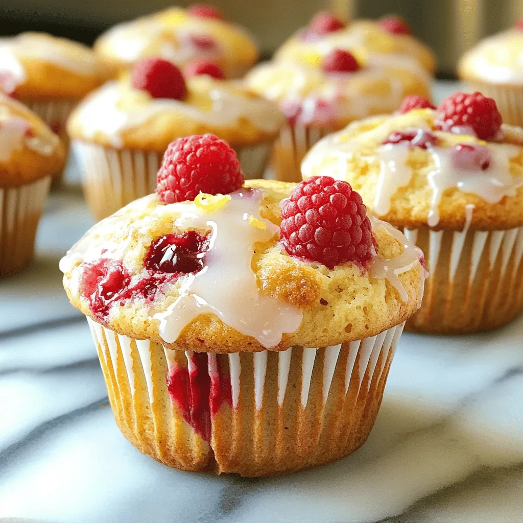 Lemon Raspberry Yogurt Muffins Fresh and Tasty Treat