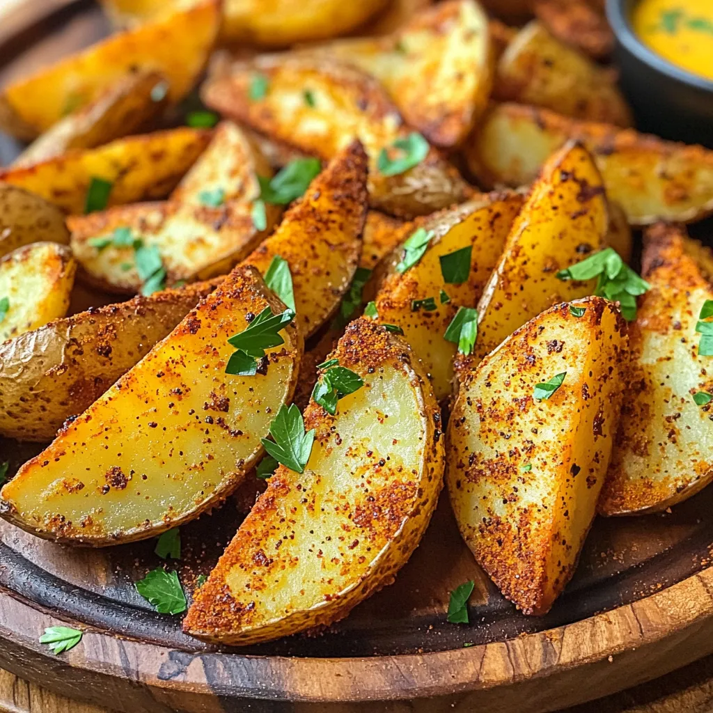 Air Fryer Cajun Potato Wedges Crispy and Flavorful