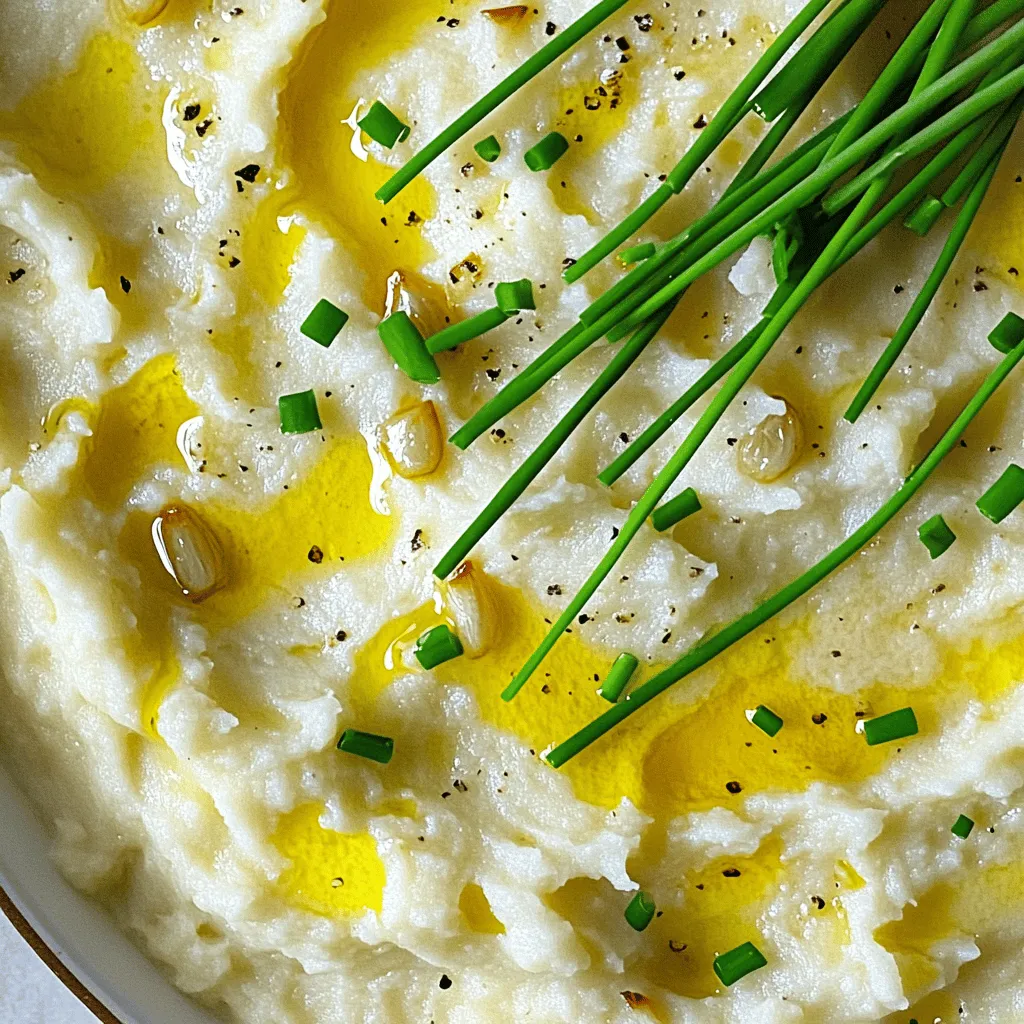 Roasted Garlic Cauliflower Mash Creamy Flavor Boost