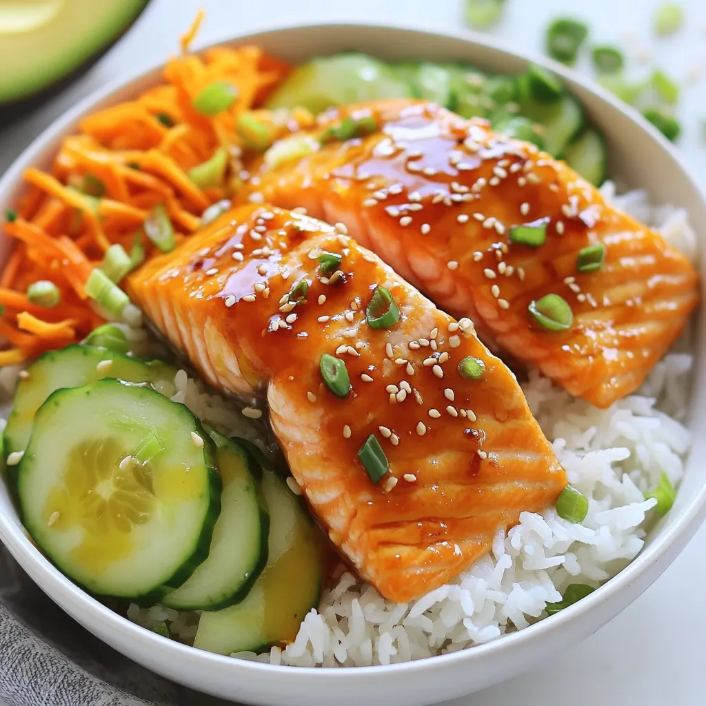 Sriracha Honey Salmon Rice Bowls Flavorful Dinner Idea