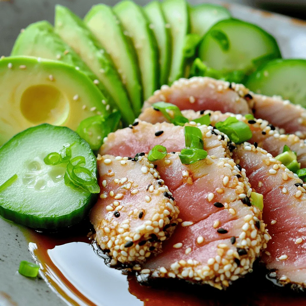 Sesame-Crusted Ahi Tuna Flavorful and Easy Meal