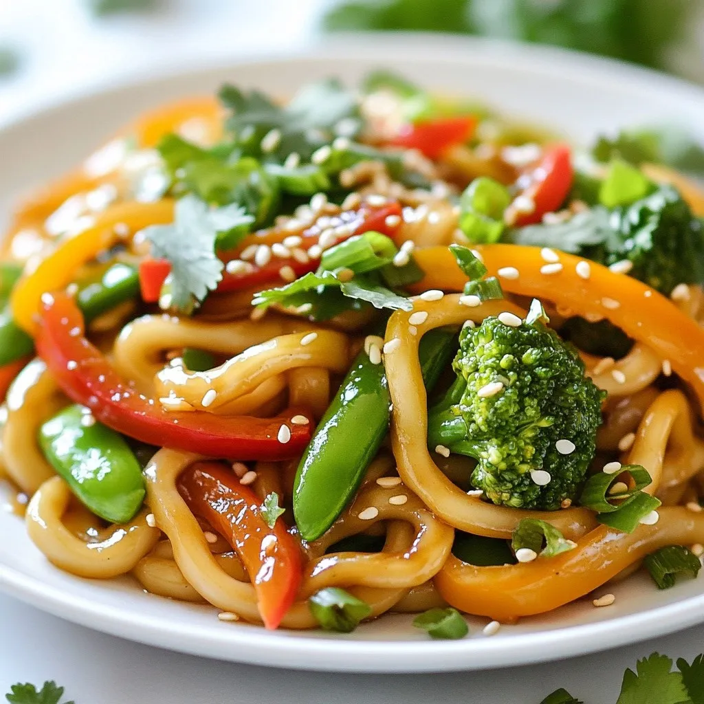 Spicy Garlic Udon Stir Fry Flavorful and Simple Dish