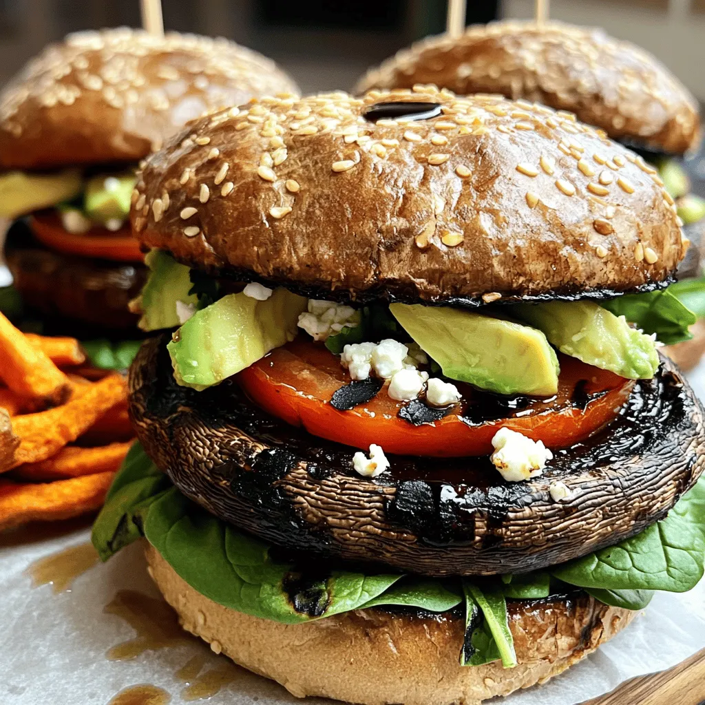 Portobello Mushroom Burgers Fresh and Flavorful Treat