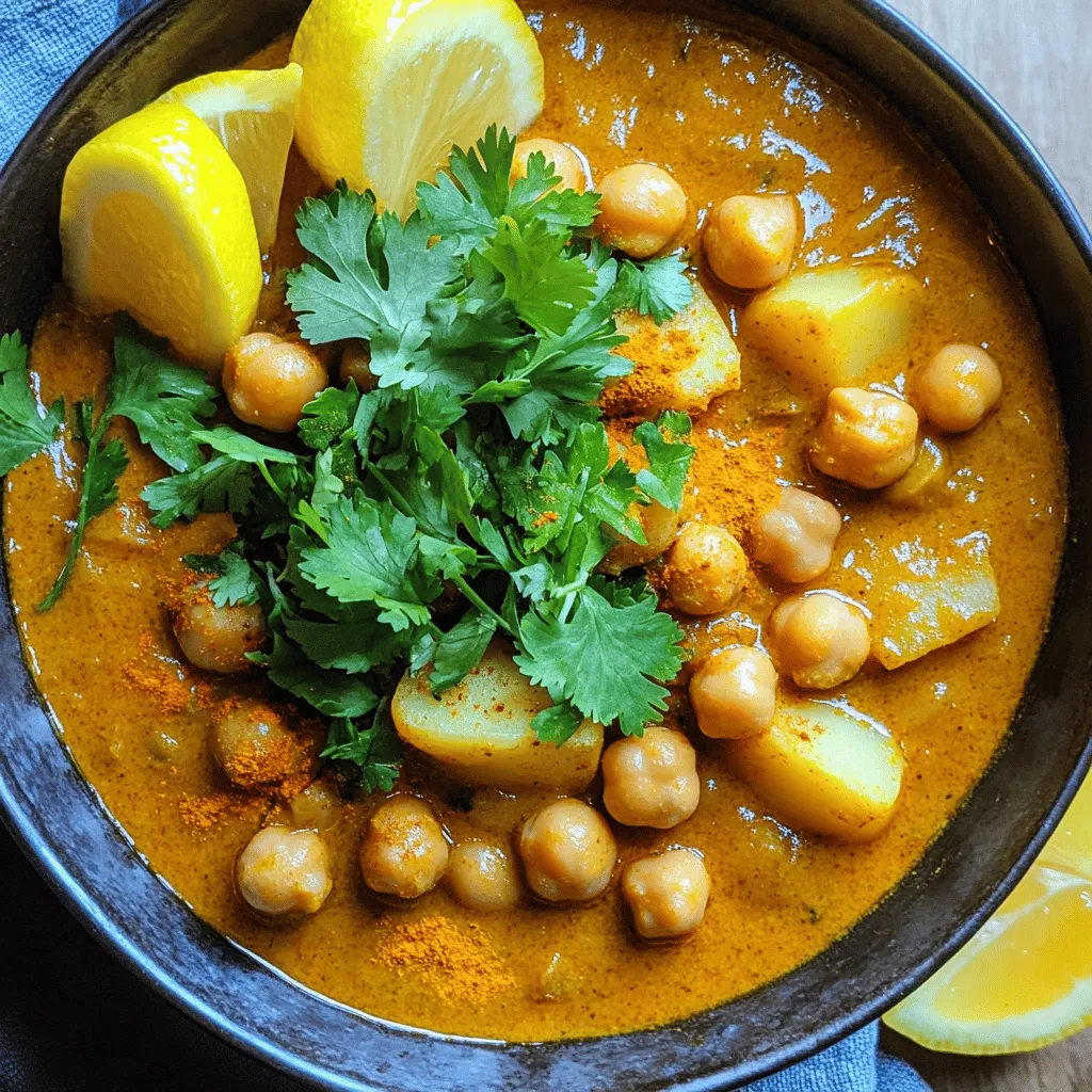 Chickpea and Potato Curry Rich Flavorful Delight