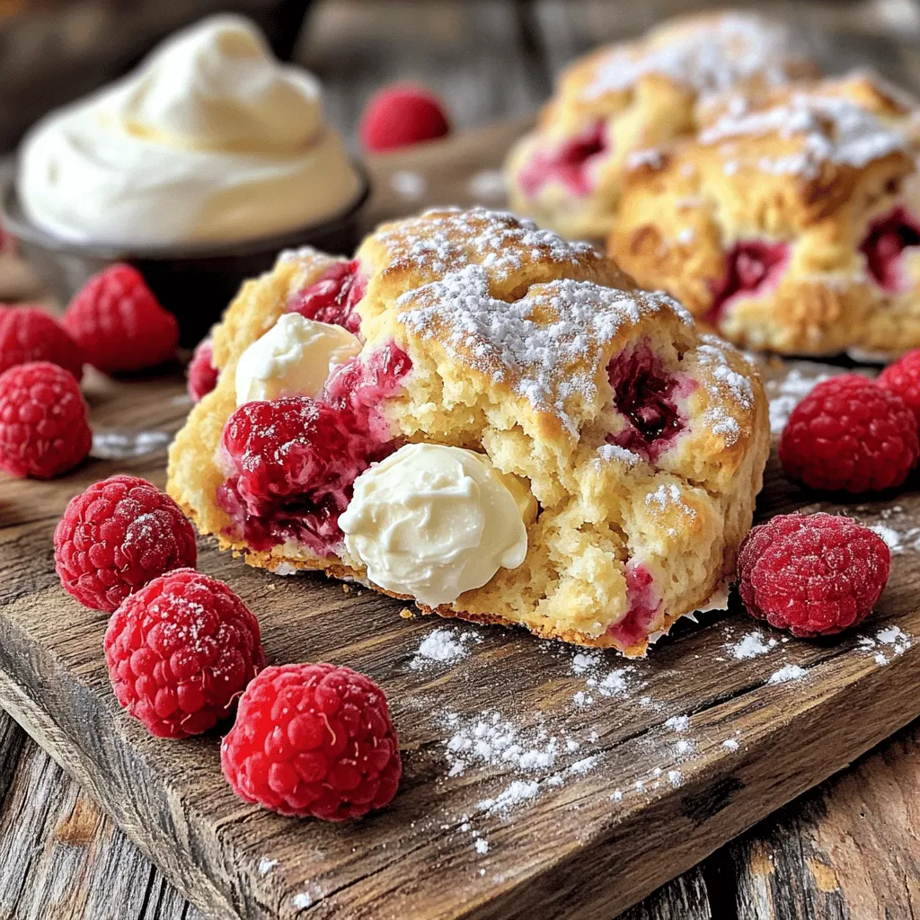 Raspberry White Chocolate Scones Delightful Breakfast Treat