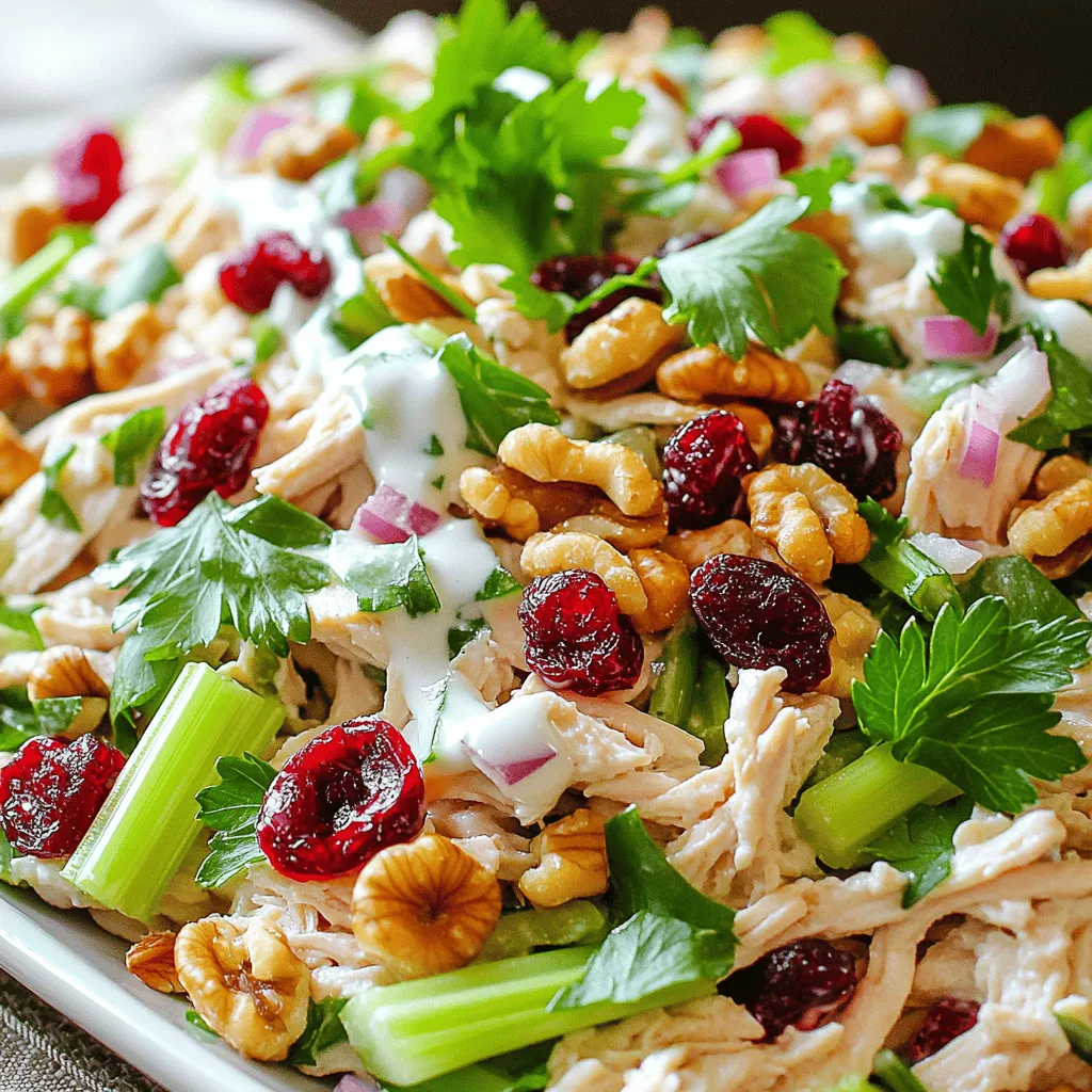 Cranberry Walnut Chicken Salad Healthy and Simple Meal