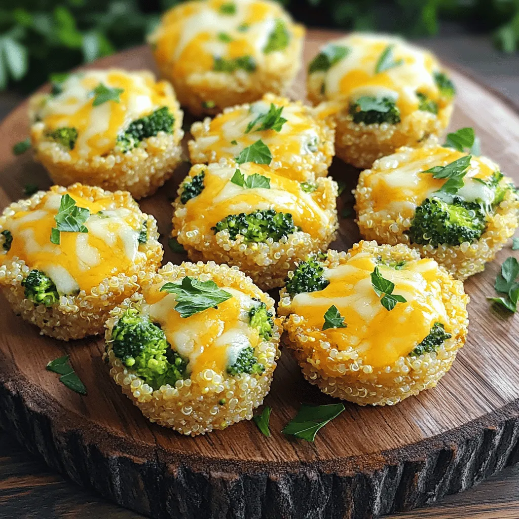 Broccoli Cheddar Quinoa Bites Flavorful Healthy Snack
