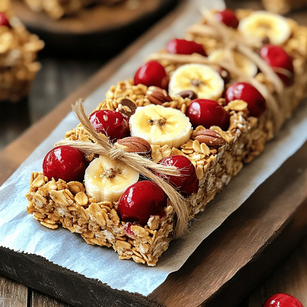Cherry Banana Granola Bars Simple and Nutritious Snack