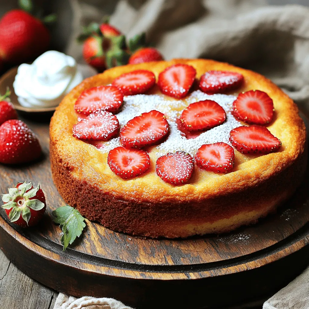 Skinny Strawberry Cake Healthy and Simple Recipe