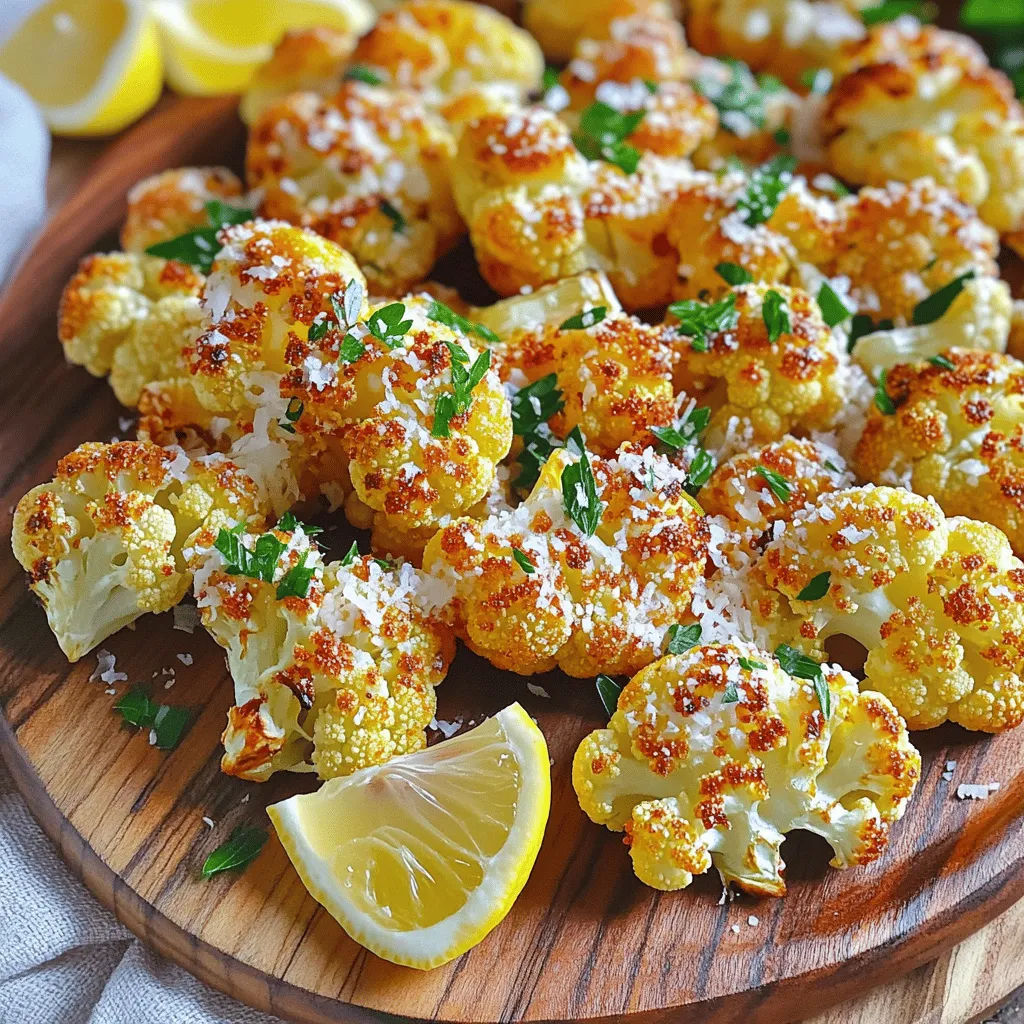 Garlic Parmesan Roasted Cauliflower Tasty Side Dish