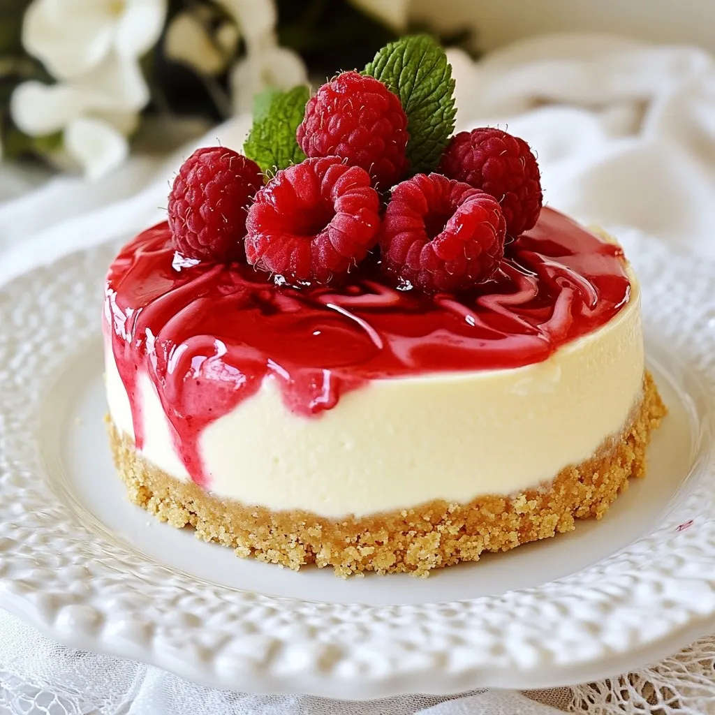 Raspberry White Chocolate Cheesecake Creamy Delight