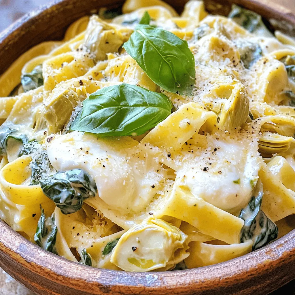 Creamy Spinach and Artichoke Pasta Delight Recipe