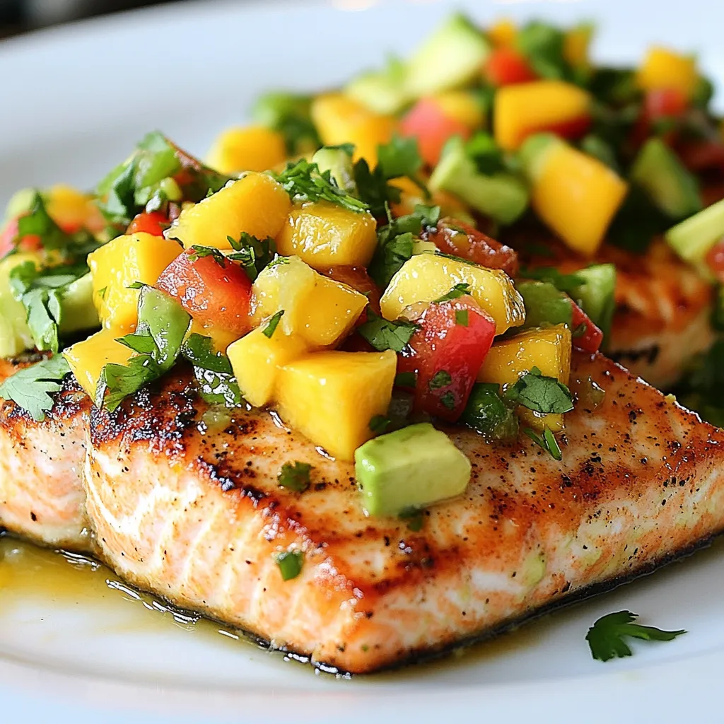 Mango Avocado Salsa Salmon Flavorful and Fresh Delight