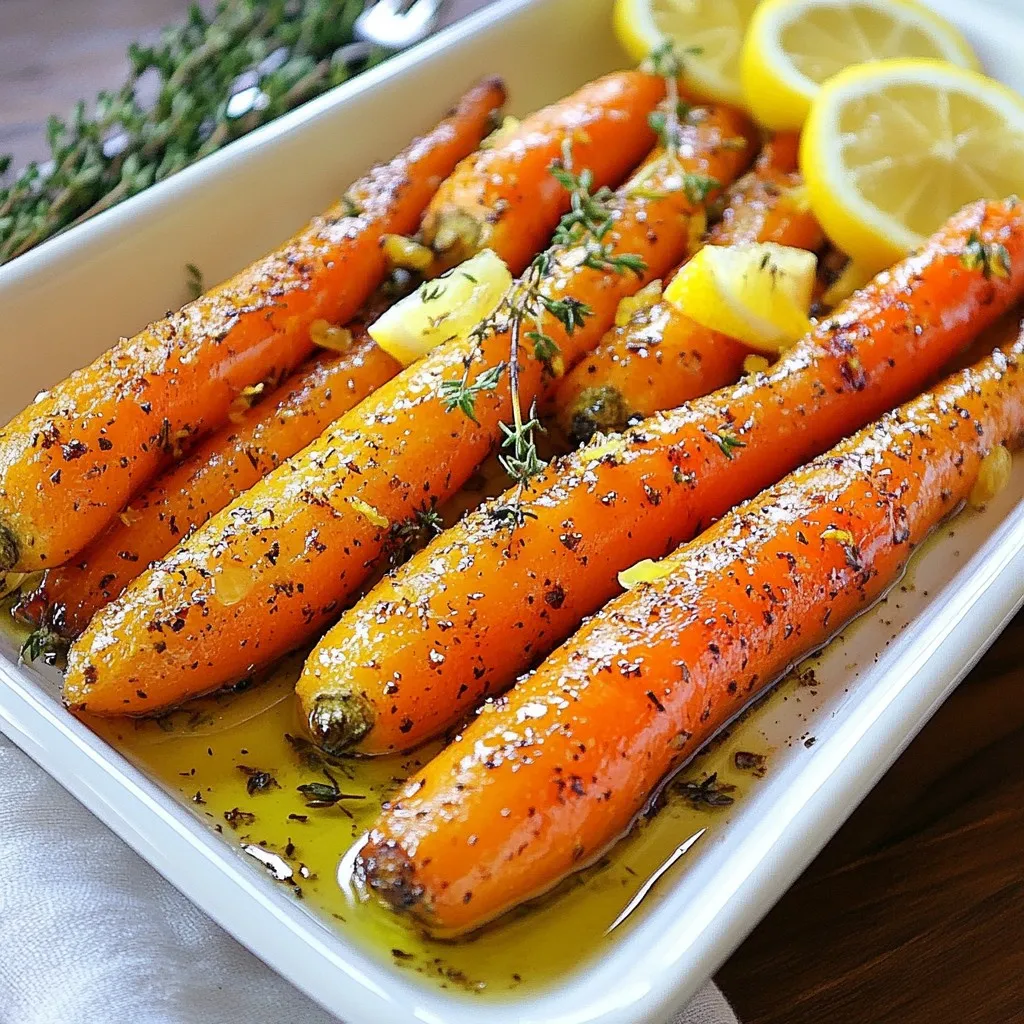 Lemon Thyme Roasted Carrots Flavorful and Simple Dish