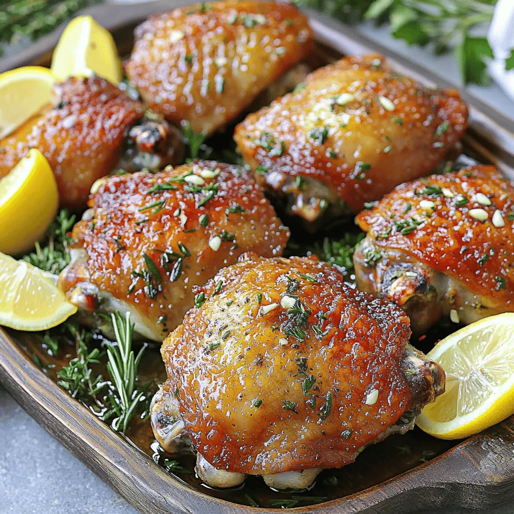 Garlic Herb Roasted Chicken Thighs Flavorful Delight