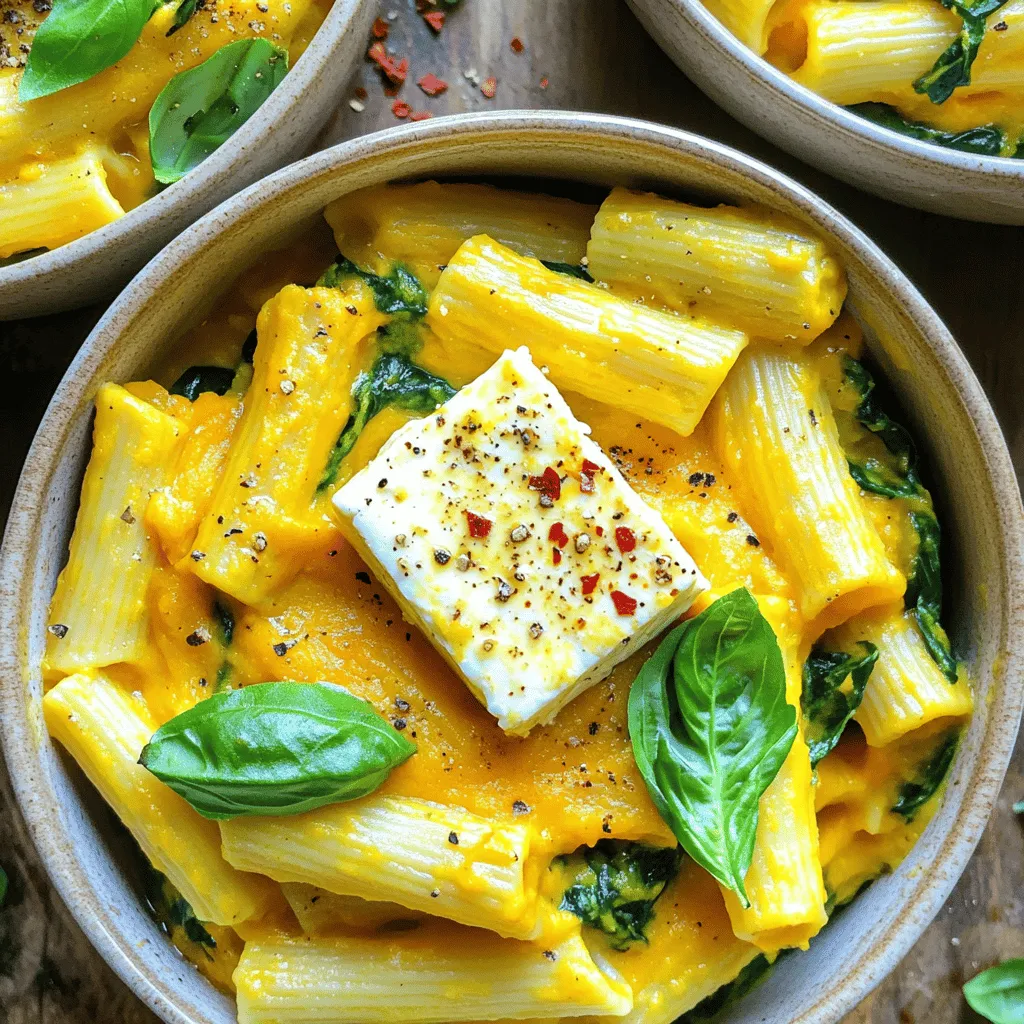 Creamy Baked Feta Pumpkin Pasta Delightful Recipe