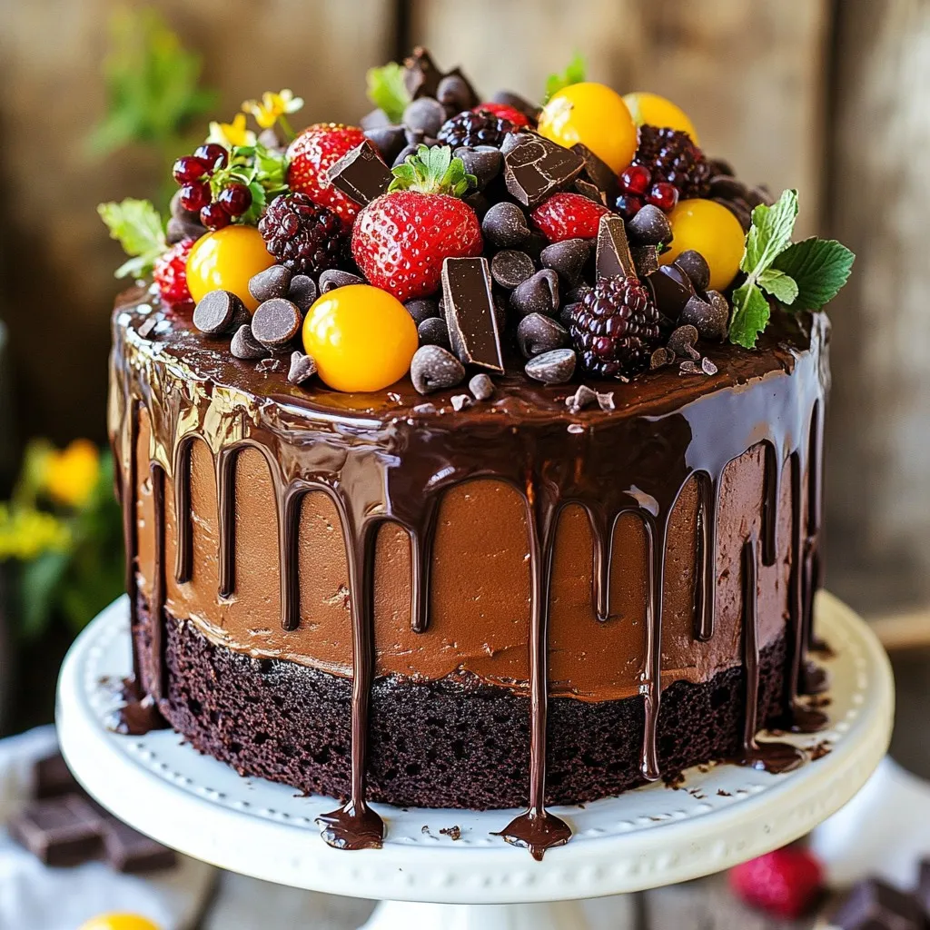 Triple Chocolate Fudge Cake Rich and Decadent Delight