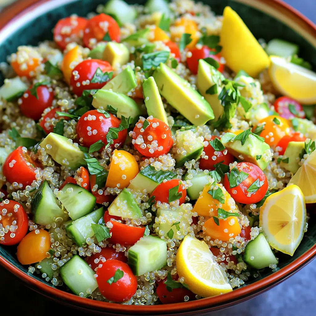 Lemon Herb Quinoa Salad Fresh and Flavorful Dish