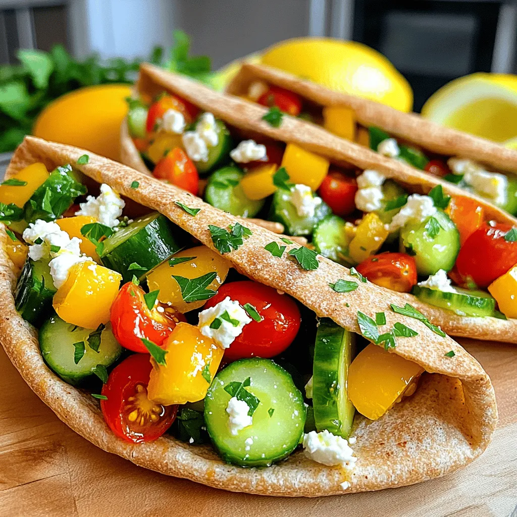 Greek Veggie Stuffed Pitas Flavorful Freshy Delight