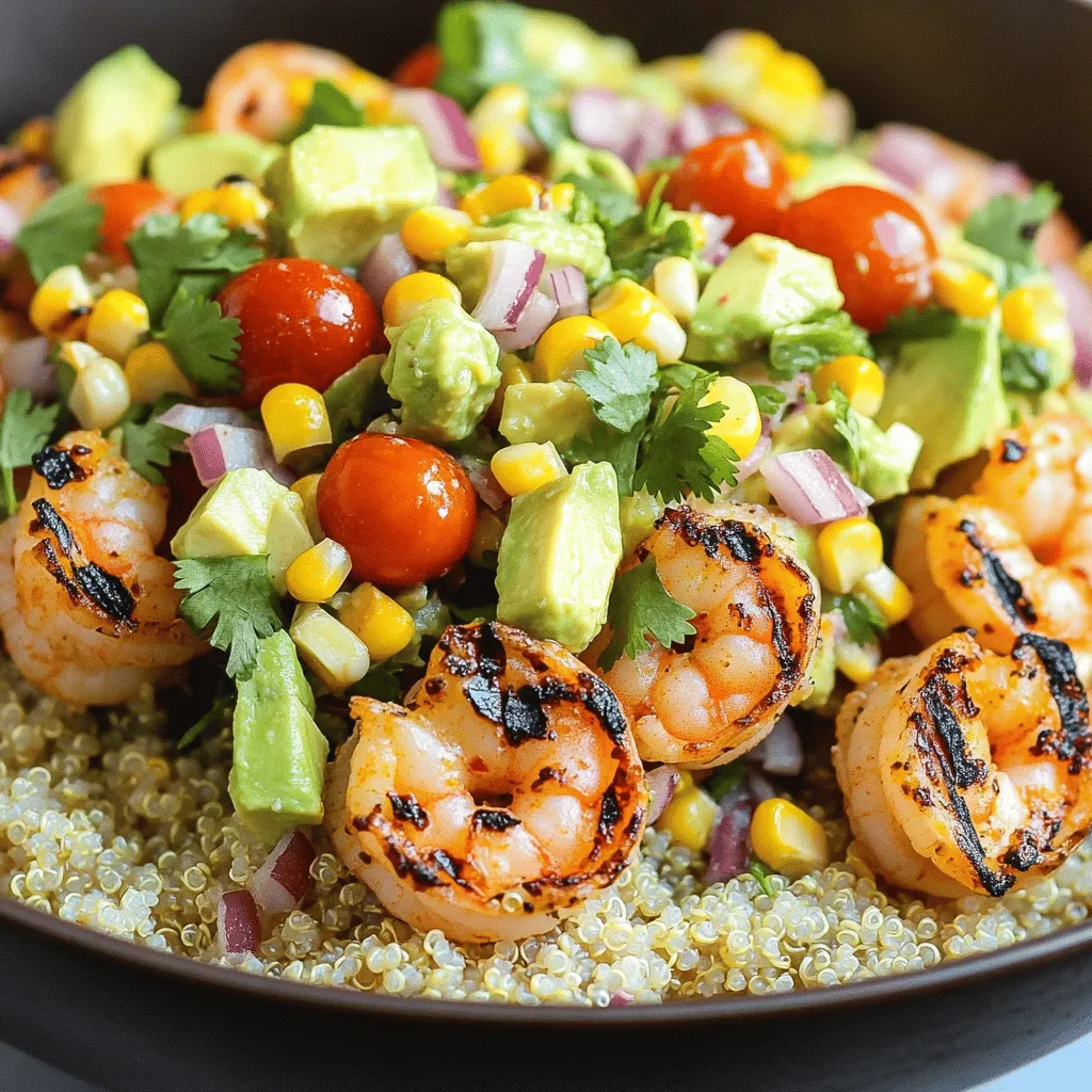 Grilled Shrimp Bowl with Avocado Corn Salsa Delight