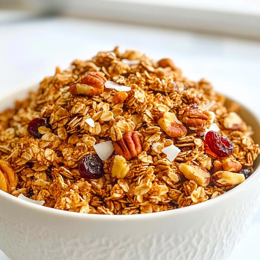 Maple Cinnamon Granola Crunchy and Tasty Snack