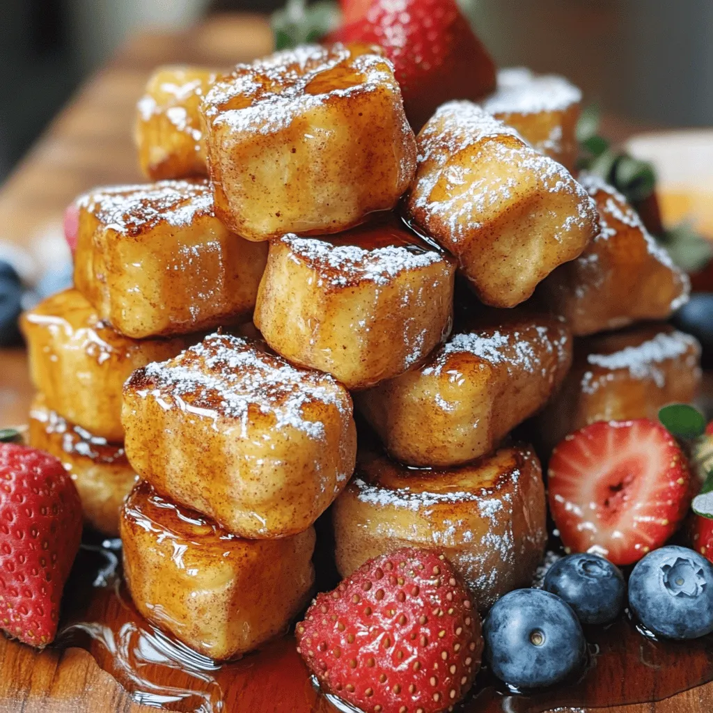 Cinnamon Roll French Toast Bites Unique and Tasty Treat