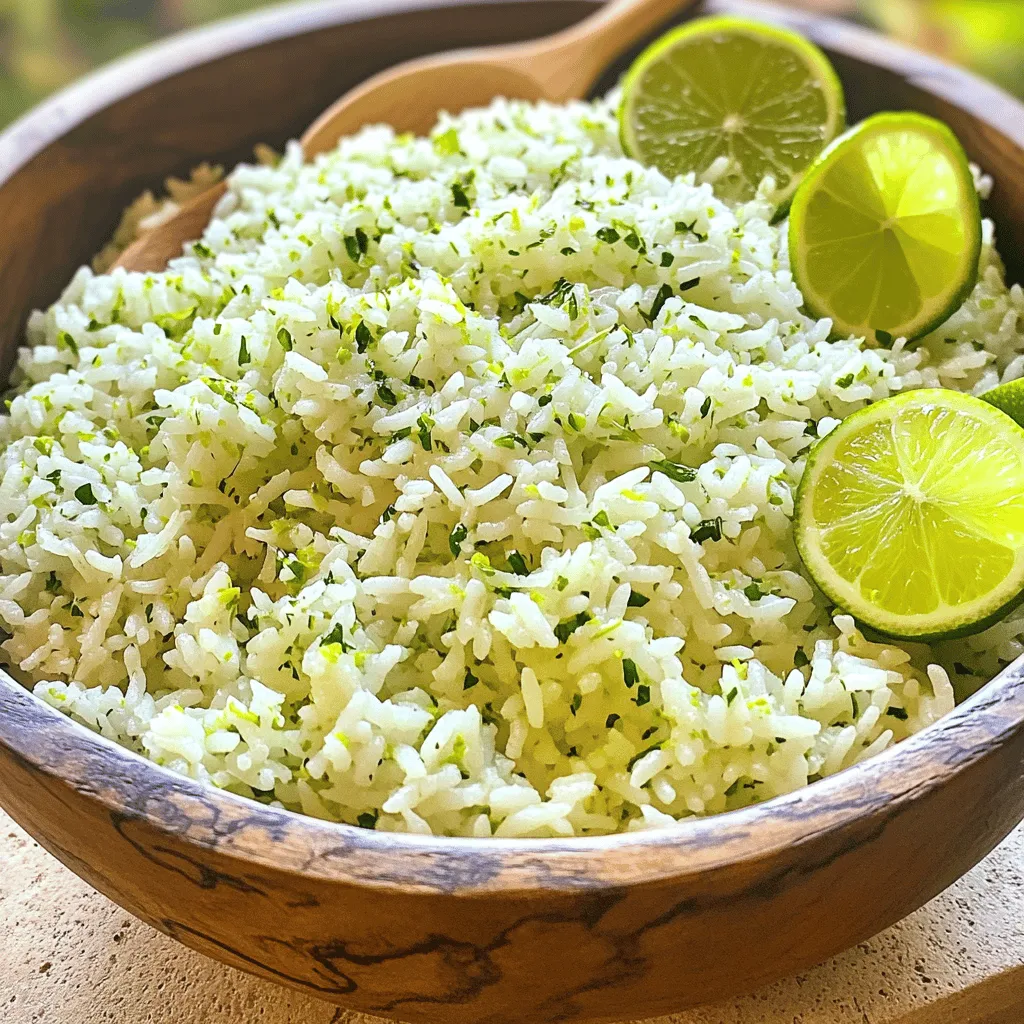 Zesty Cilantro Lime Rice Flavorful Side Dish Recipe