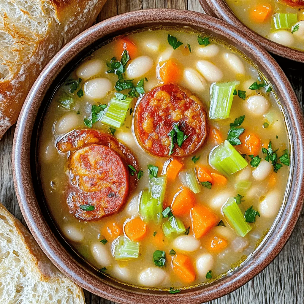 Chorizo White Bean Soup Hearty and Flavorful Meal