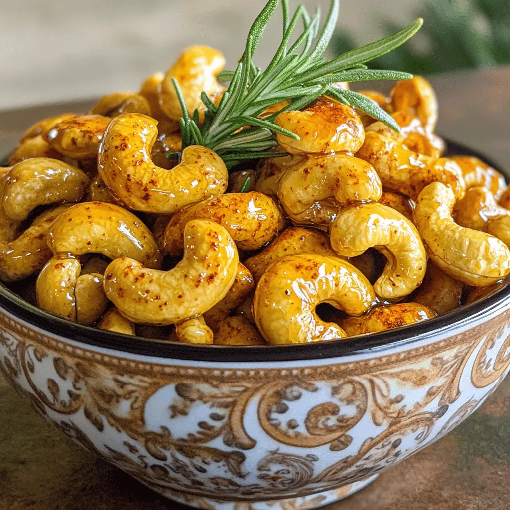 Spicy Honey Roasted Cashews Crunchy Flavor Delight