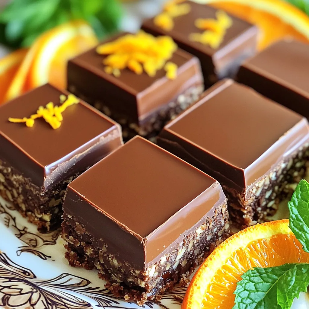 No-Bake Chocolate Orange Truffle Bars Delight