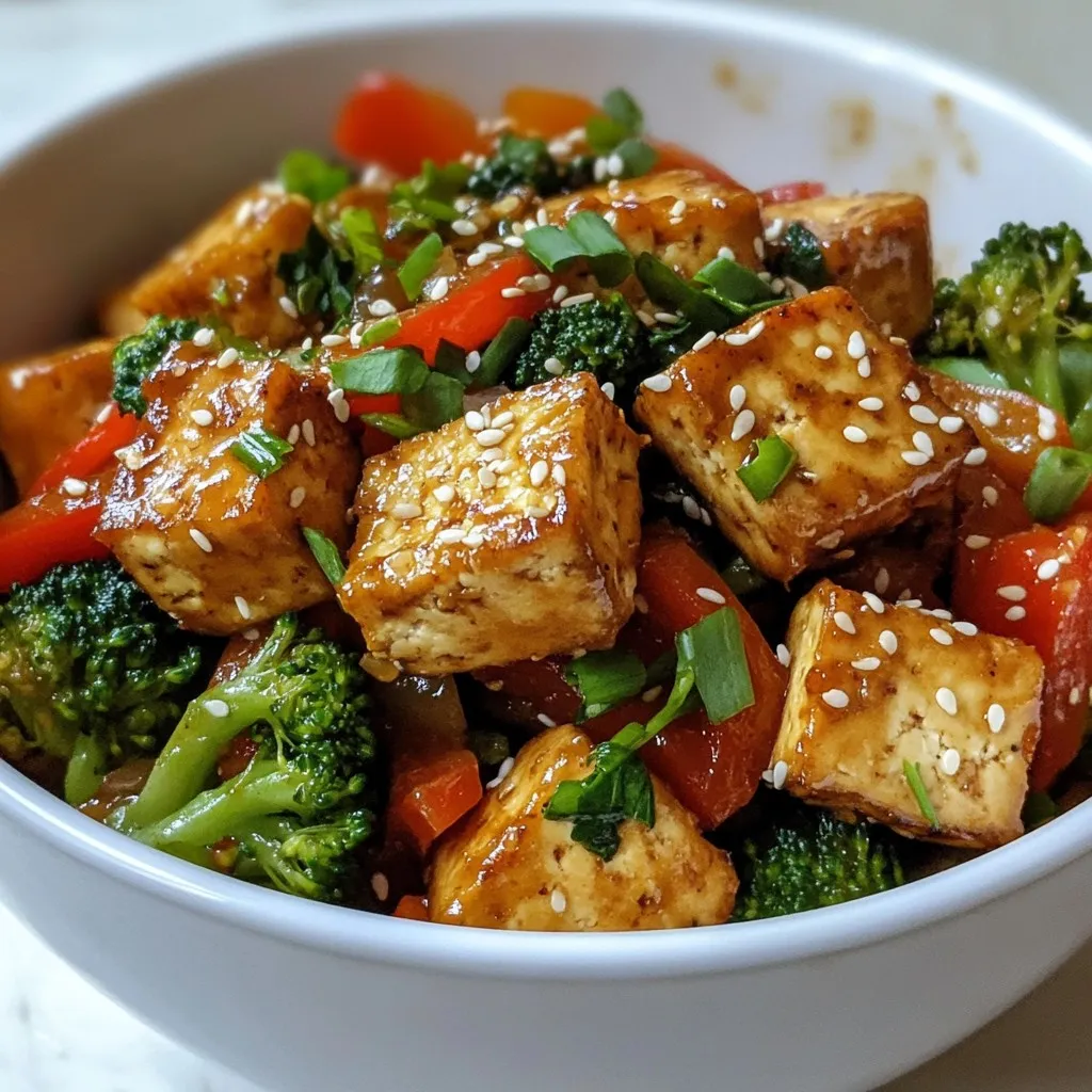 Spicy Garlic Tofu Stir Fry Flavorful and Easy Recipe