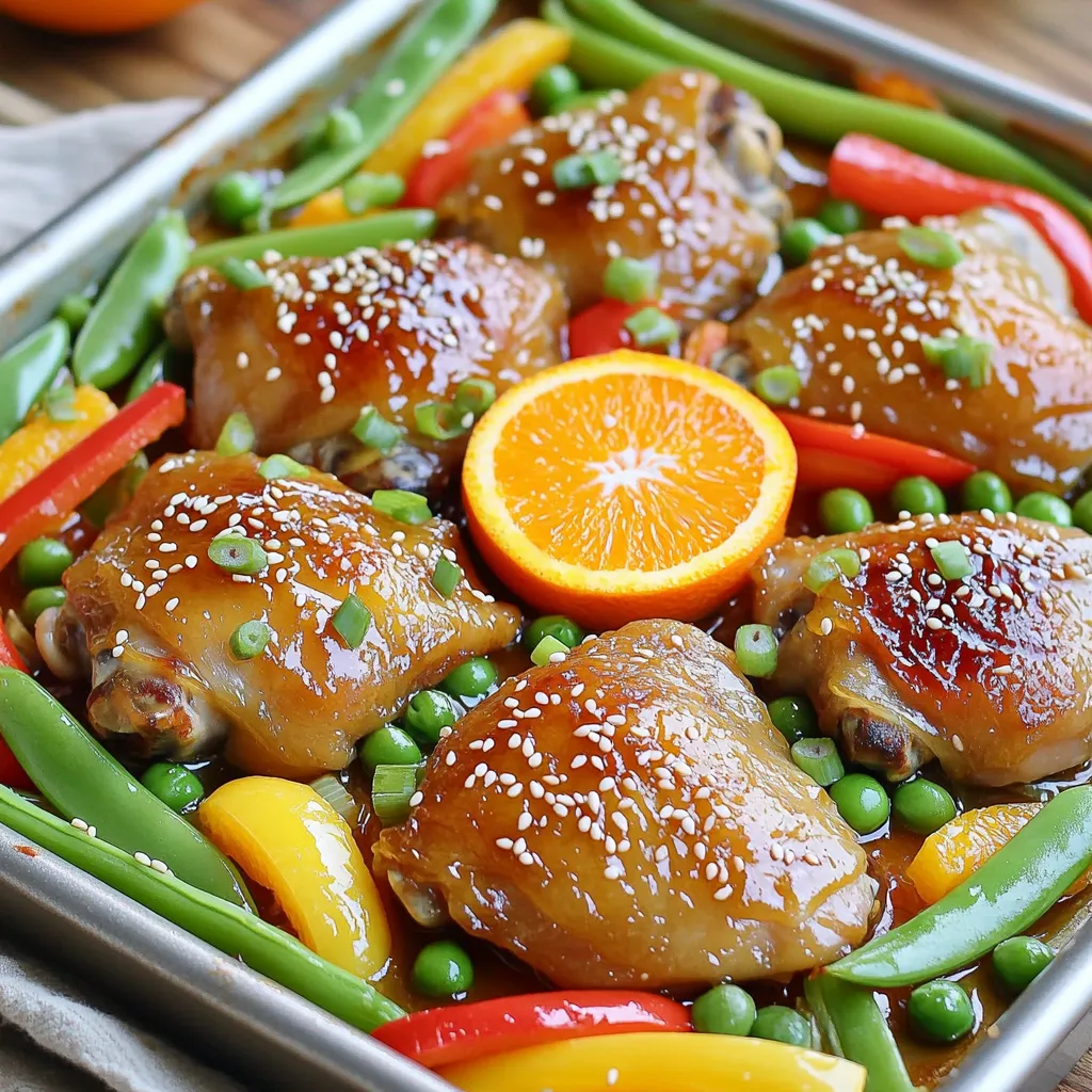 Sheet Pan Orange Ginger Chicken Flavorful Delight