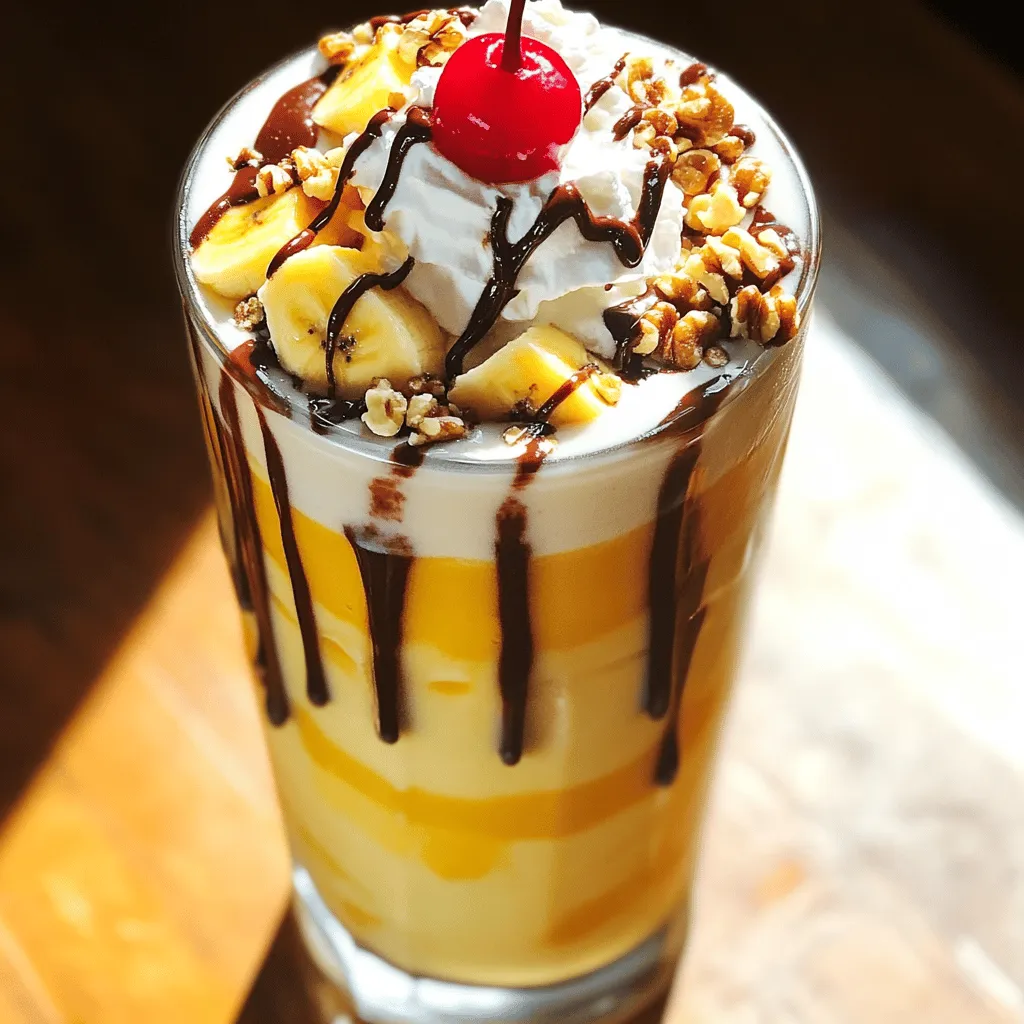 Banana Split Protein Shake Healthy and Delicious Treat