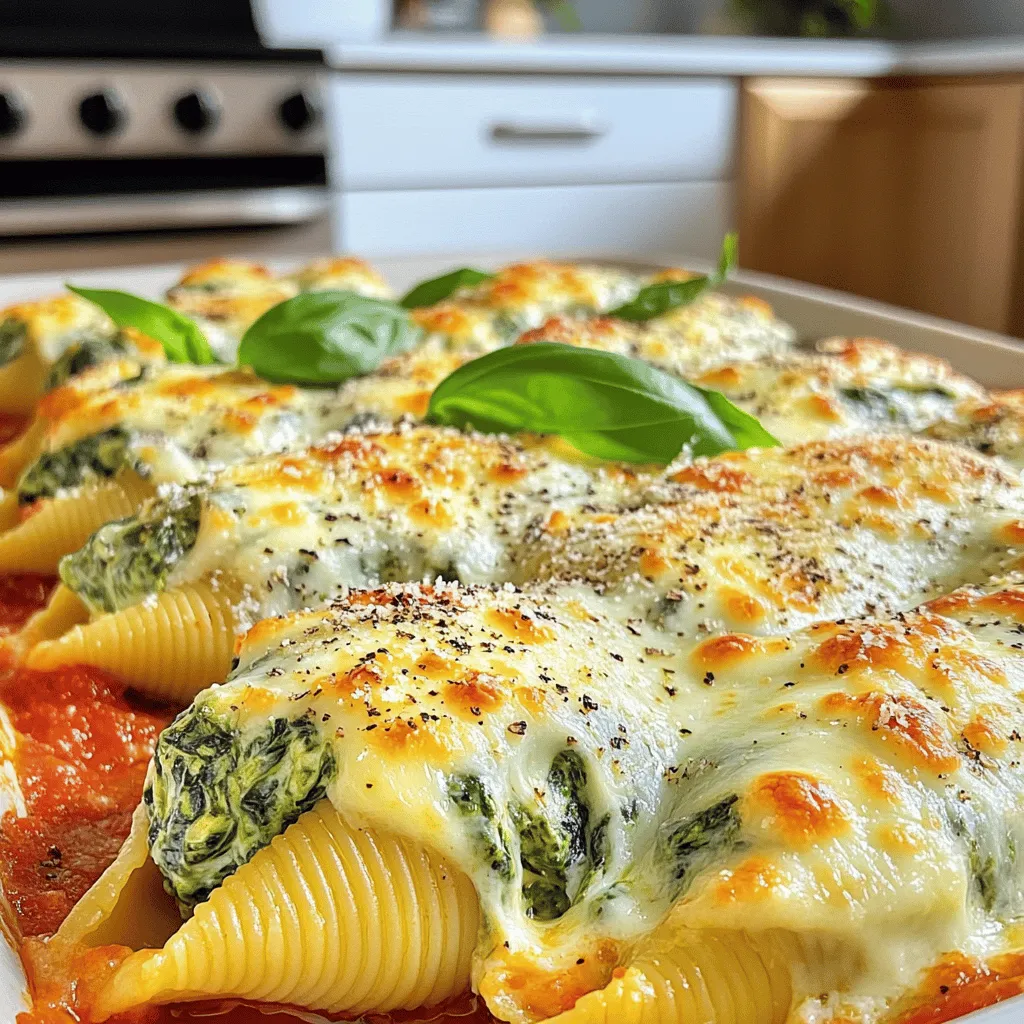 Creamy Spinach and Ricotta Stuffed Shells Delight