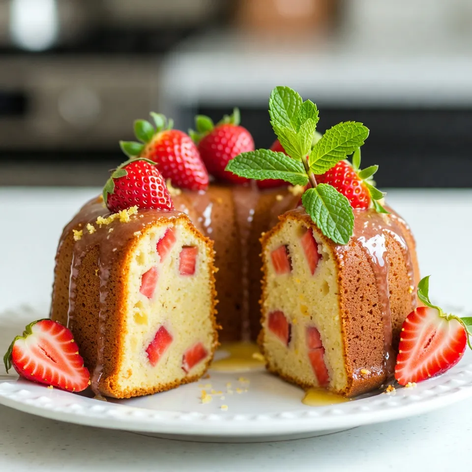 Strawberry Lemonade Bundt Cake Delightful Recipe