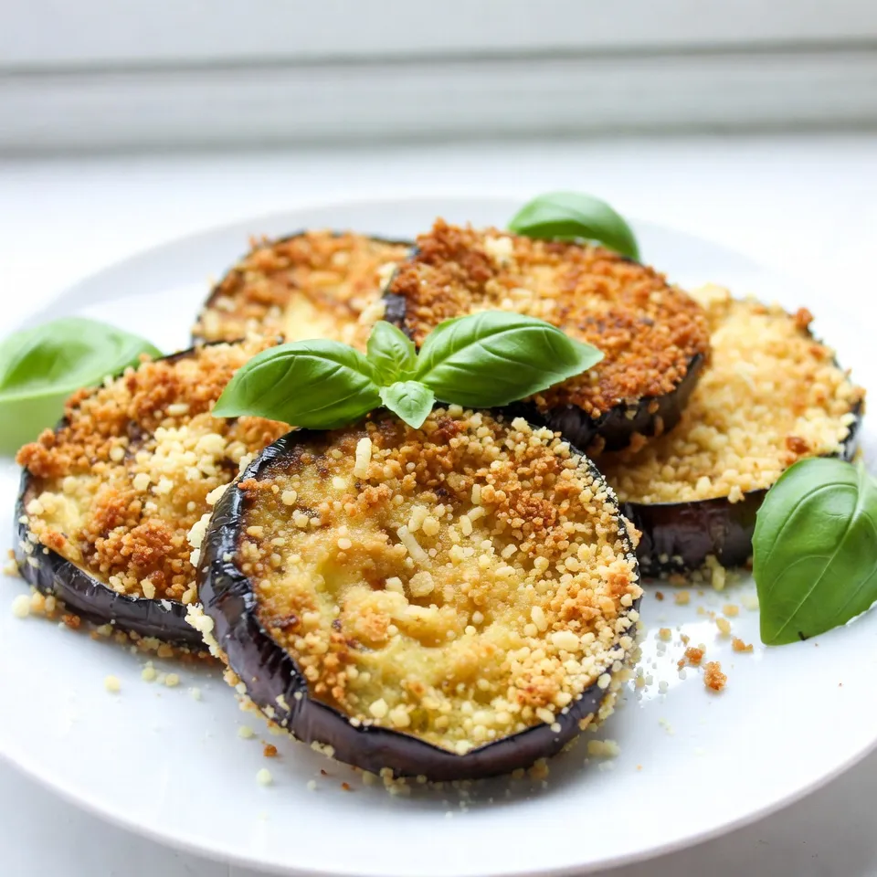 Parmesan Crusted Eggplant Crunchy and Flavorful Dish