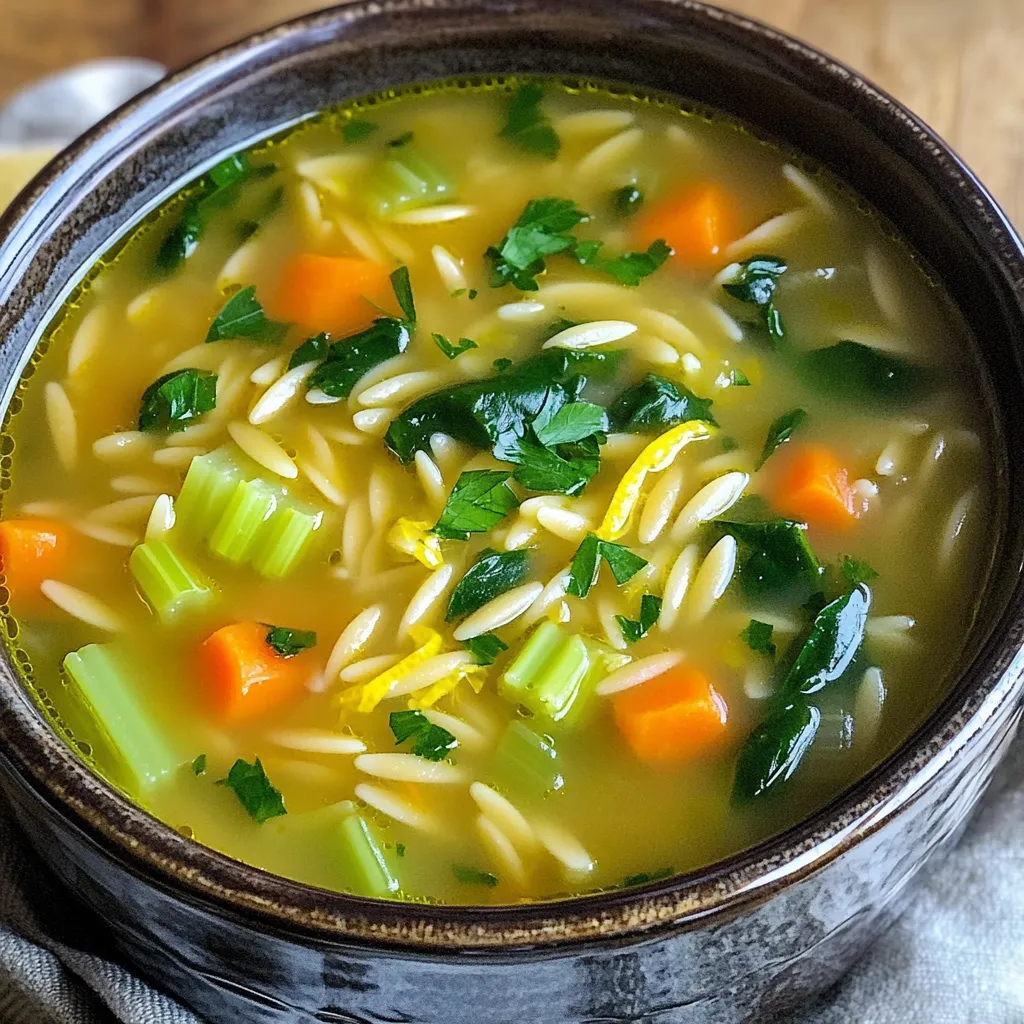 Slow Cooker Lemon Garlic Orzo Soup Comfort Food Guide