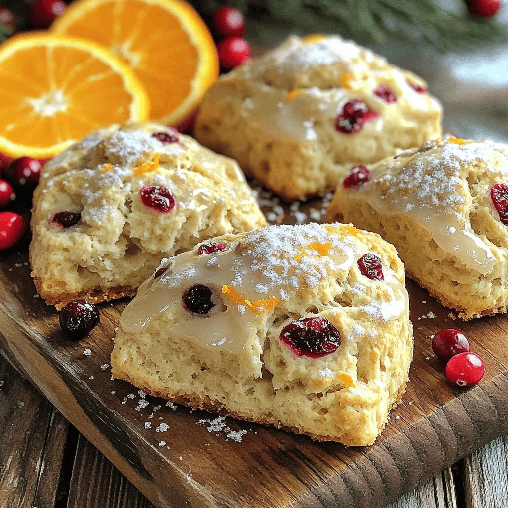 Bakery Style Cranberry Orange Scones Fresh Delight