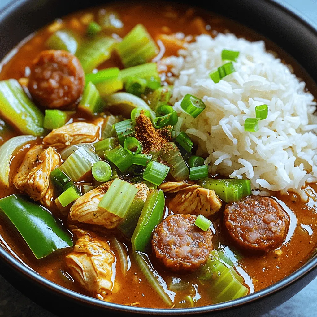 Cajun Chicken and Sausage Gumbo Flavorful Comfort Dish